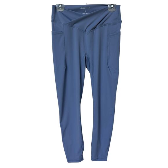 Blogilates Leggings Crisscross High Rise Steel Blue Purple Women's Size Large - Picture 1 of 9